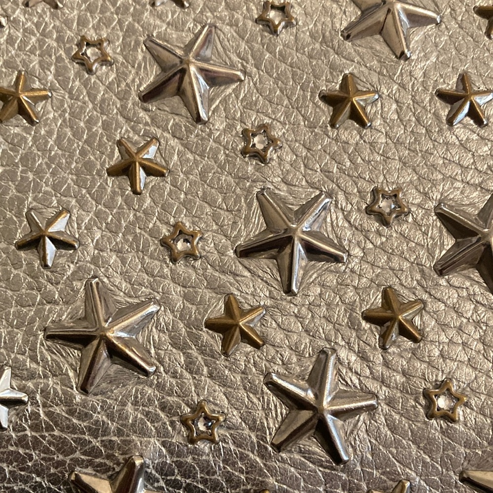Jimmy Choo FILIPA Star Studded Zip Around Wallet Full Inclusion w/Dusty & Box - Picture 3 of 11